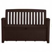 Скамейка для сада Patio Bench 227л, коричневый, белый